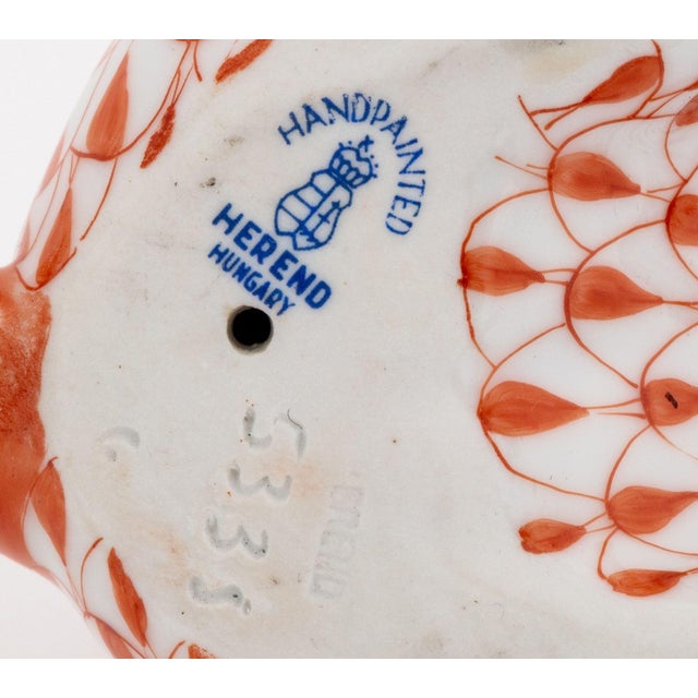 Herend Fishnet Porcelain Rabbit Figurines, 2 For Sale In New York - Image 6 of 12