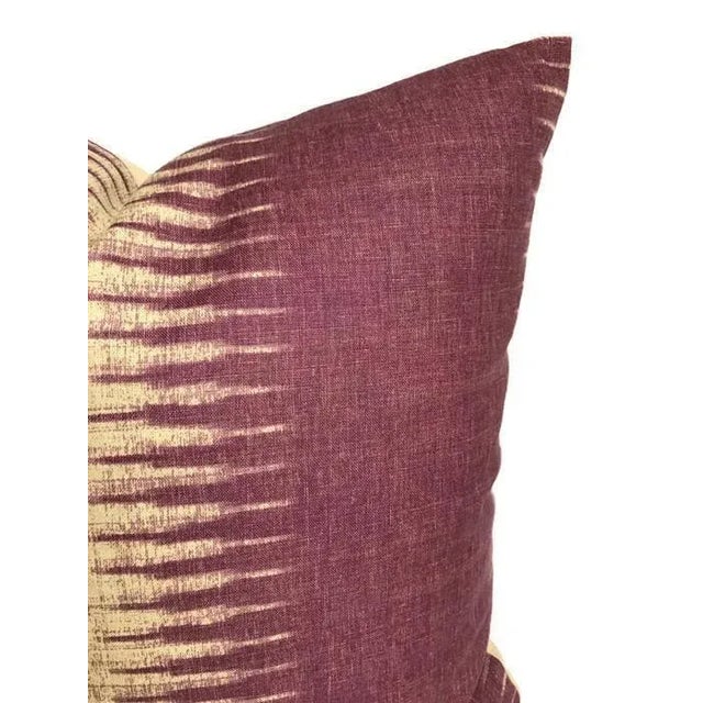 Contemporary Purple Ikat Pillow Cover For Sale - Image 3 of 4
