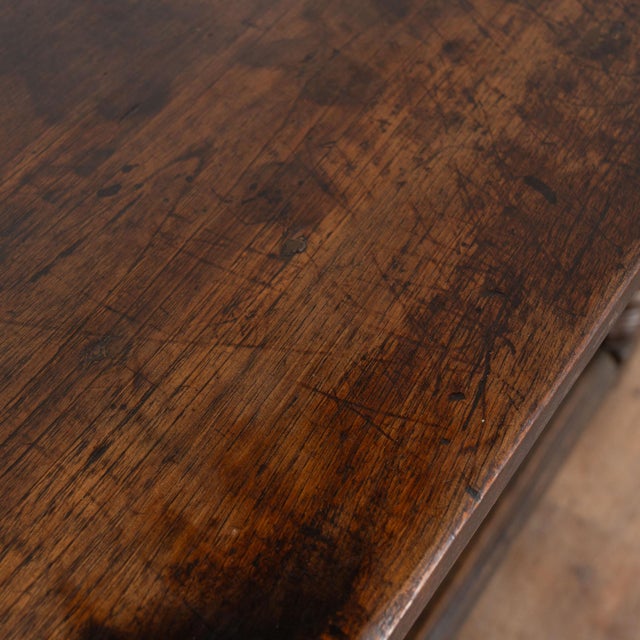 18th Century Spanish Console Table With Two Carved Drawers For Sale - Image 6 of 18