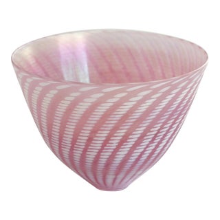 1980s Bertil Vallien for Kosta Boda Pink Minos Glass Dish For Sale