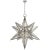 Moravian XL Star Lantern in Burnished Silver Leaf with Antique Mirror Designer: Chapman & Myers Canopy: 6" Round Mounting:...