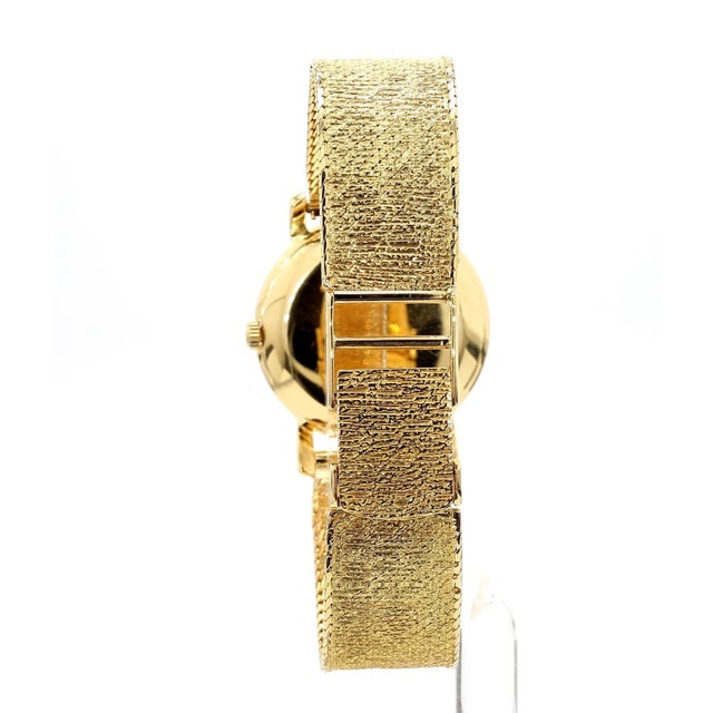 Patek Philippe Geneve Vintage 2506 Manual 18k Gold Mesh Bracelet Watch For Sale - Image 10 of 12