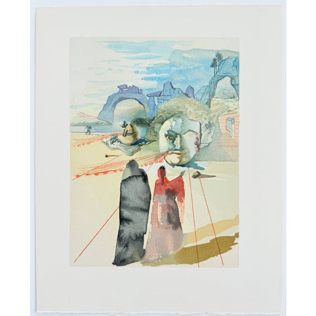 Salvador Dali, Avarice and Prodigality, 1960, Woodcut Print, Framed For Sale - Image 3 of 5