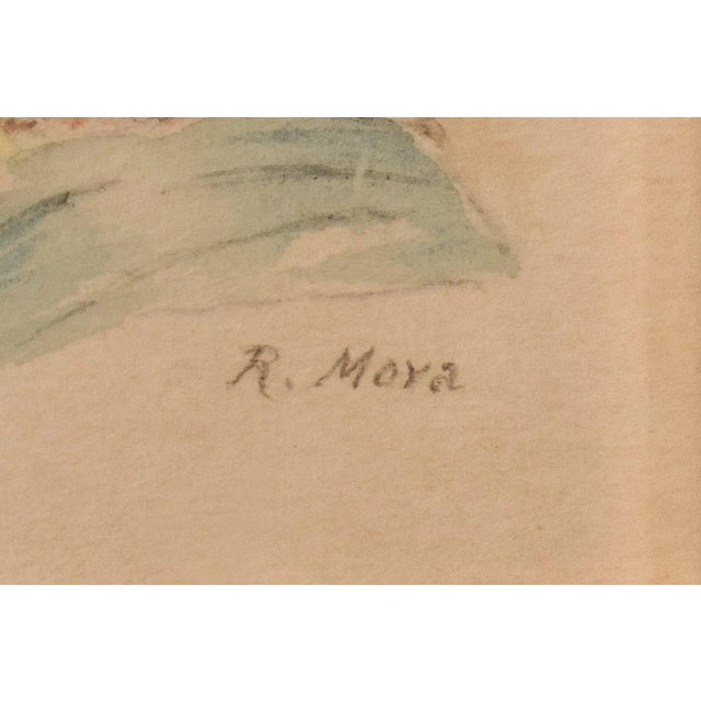 R. Moya, Portrait of a Possible Arab Prince, Watercolour For Sale - Image 3 of 7