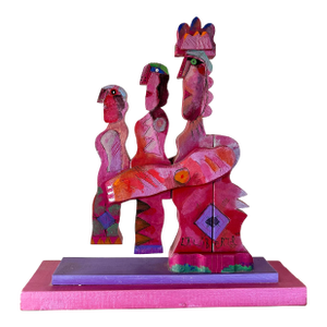 1980s Norman Laliberté Pearlescent Proud Mama Sculpture