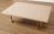 Beige Modern Vintage Brass & Granite Coffee Table For Sale - Image 8 of 13