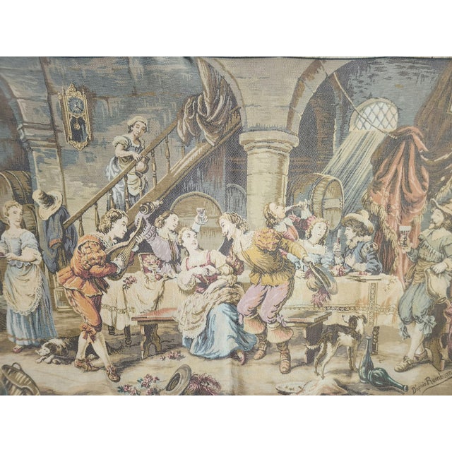 French Jacquard Tapestry, 1940s For Sale - Image 4 of 18