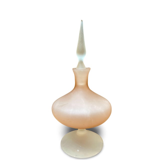 Regency Style Blown Glass Perfume Bottles, 1970s, Set of 2 For Sale - Image 6 of 12