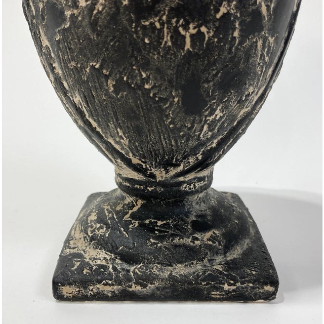 Ceramic Vintage Weathered Grecian Style Pottery Urn For Sale - Image 7 of 8