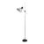 Mid-Century Modern Chrome Adjustable Metal Floor Lamp For Sale