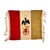 Up for sale is a beautiful, authentic vintage/antique Mexican "Bandera" (Flag) style pictorial Saltillo serape mat, dating...
