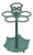 Green Cast Iron Umbrella Stand with Handle, 1920s For Sale