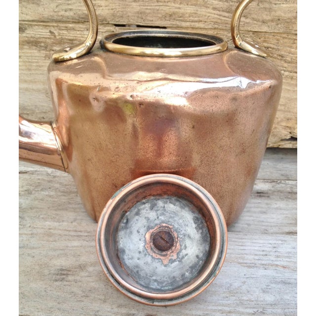 Metal 19th C. Copper Kettle For Sale - Image 7 of 7