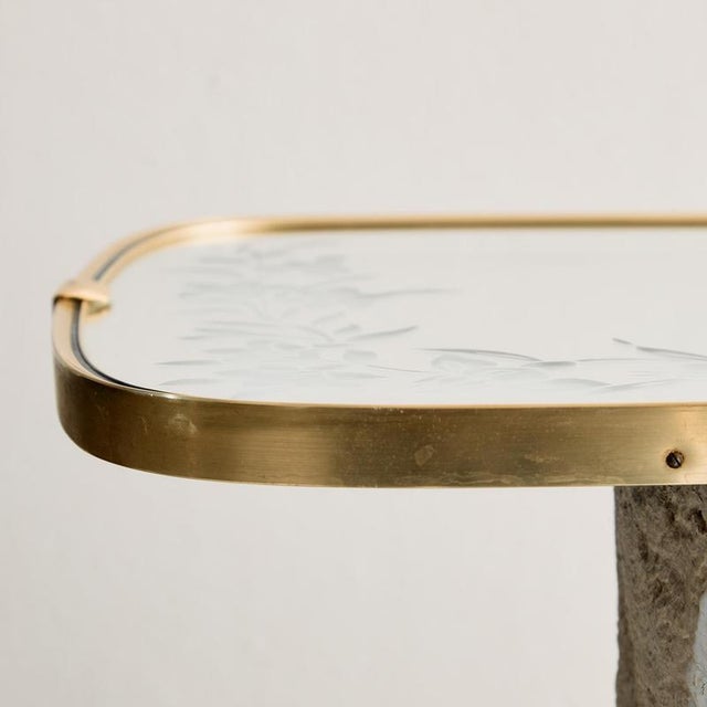 Metal Vintage Metal Framed Mirror, 1970s For Sale - Image 7 of 10
