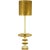 Wood Gilt and Ivory Lacquered Segmented Discs Pedestal Floor Lamp For Sale - Image 7 of 7