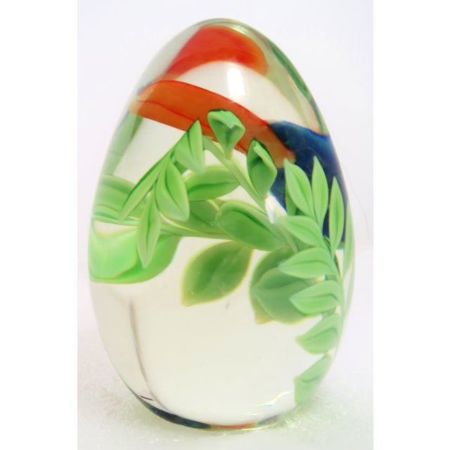 Late 20th Century Orient & Flume Art Glass 1992 "Toucan" by Bruce Sillars, Limited Edition For Sale - Image 5 of 18