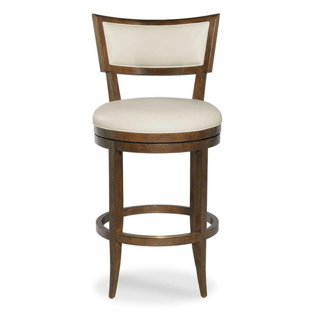 Woodbridge Furniture Woodbridge Furniture Tessa Swivel Barstool For Sale - Image 4 of 4