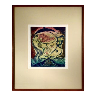 Bernd Kroeler The Key To The Virgin Mary 1975 Original Print For Sale