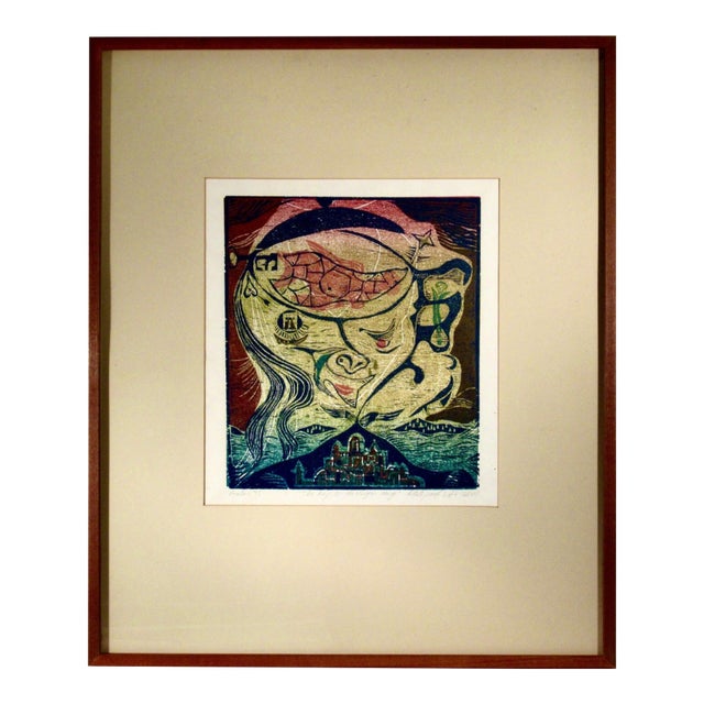 Bernd Kroeler The Key To The Virgin Mary 1975 Original Print For Sale