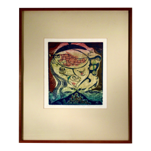 Bernd Kroeler The Key To The Virgin Mary 1975 Original Print