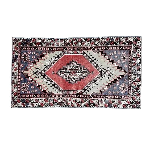 1910s Turkish Oushak Rug - 3'4" X 6'3" For Sale