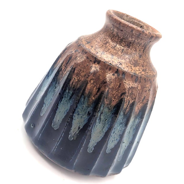 Vintage Glazed Stoneware Bud Vase For Sale In Miami - Image 6 of 11
