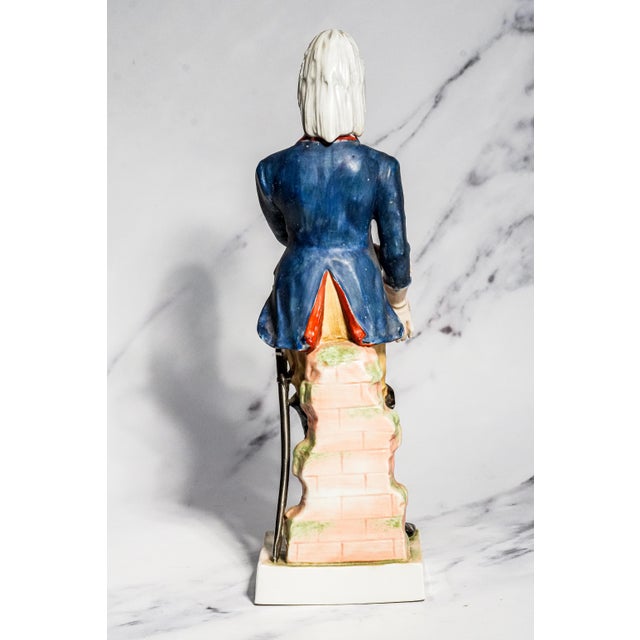 Americana Vintage Virginia Light Dragoons 1776 Porcelain Soldier Figurine Statue American Revolution History Militaria Unform For Sale - Image 11 of 16
