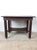 1920s Antique Oak Writing Table With Drawer and Turned Wood Legs on Wheels For Sale - Image 5 of 10