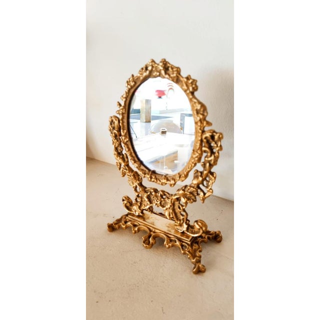 Adjustable Dressing Table Mirror in Brass For Sale - Image 9 of 18