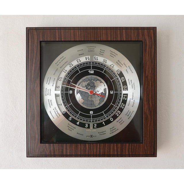 Mid Century Modern Howard Miller World Time Clock Chairish