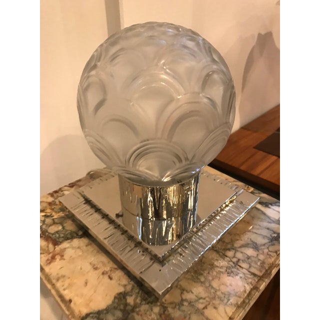 Early 20th Century French Art Deco Table Lamp by Pierre D’avesn For Sale - Image 5 of 12