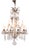 Antique Crystal Chandelier in Gilt Bronze with Louvre Style Decorations, 1920s For Sale