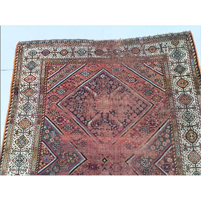 Distressed Antique Persian Tribal Runner/Gallery Rug. For Sale - Image 9 of 18