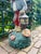 Blue Vintage Concrete Garden Gnome with Weathered Polychrome Paint, 1950s For Sale - Image 8 of 13