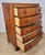 Vintage English Bow Front Chest of Drawers in Walnut, 1960s For Sale - Image 3 of 17