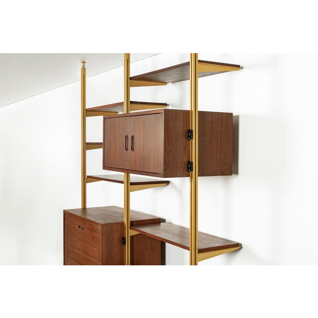 George Nelson Mid Century Omni Wood Modular Wall Unit Shelving & Bookcase by George Nelson For Sale - Image 4 of 17