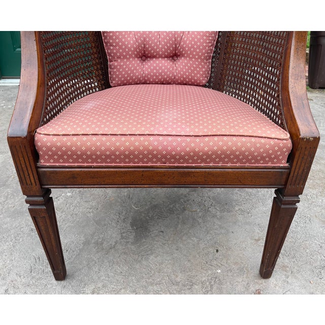 Vintage Cane Back Barrel Back Chair Chairish