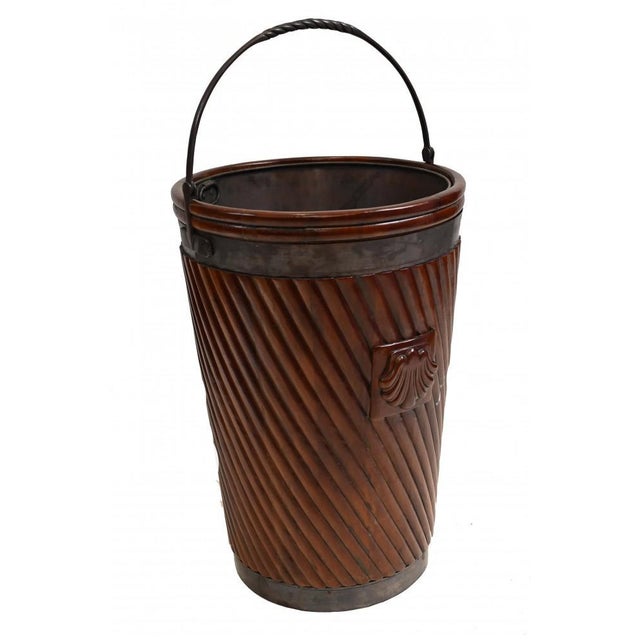 Irish Brass Bucket Planter For Sale - Image 10 of 10
