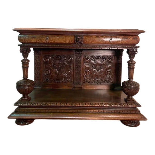 Renaissance Style Console Table For Sale