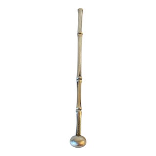 Mid 20th Century Tiffany & Co. Sterling Silver Faux Bamboo Cocktail Muddler For Sale