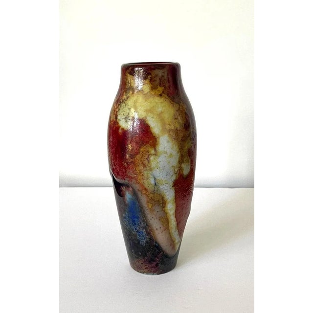 1920s 1920s Ceramic Vase Royal Doulton Chang Ware For Sale - Image 5 of 12