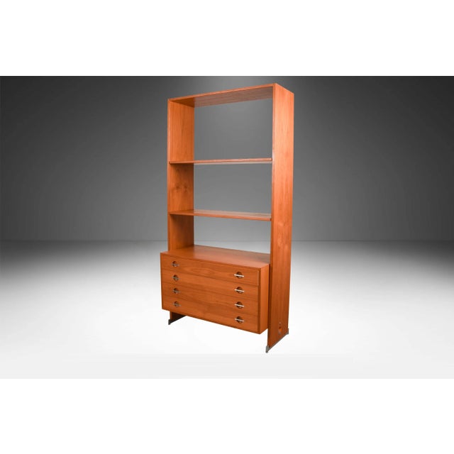 Hans Wegner Danish Teak Single Column Freestanding Wall Unit Room Divider For Sale - Image 13 of 14