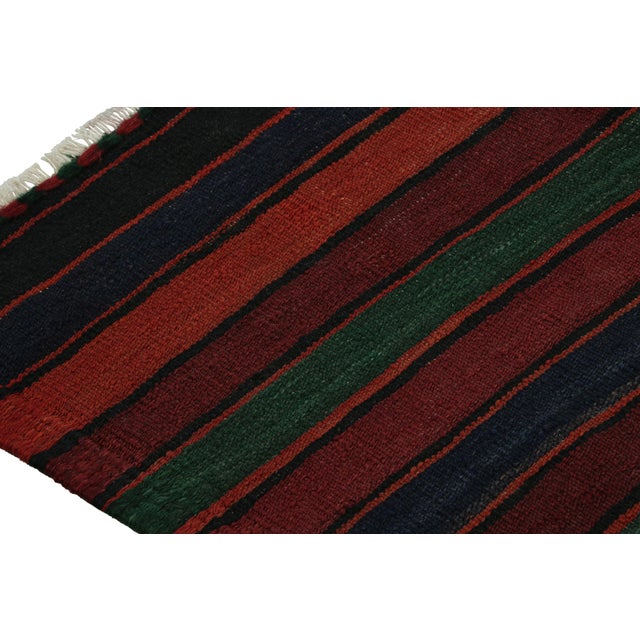 Rug & Kilim 1950s Vintage Afghani Tribal Kilim Rug in Burgundy For Sale - Image 4 of 7