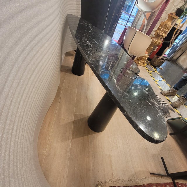 Marquina Black Marble Console by Angelo Mangiarotti, 1970 For Sale - Image 9 of 18