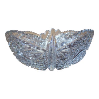 Cut Crystal Bowl For Sale