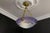 French Art Nouveau Lilac and White Glass Pendant Light from Muller Strasbourg For Sale - Image 4 of 18
