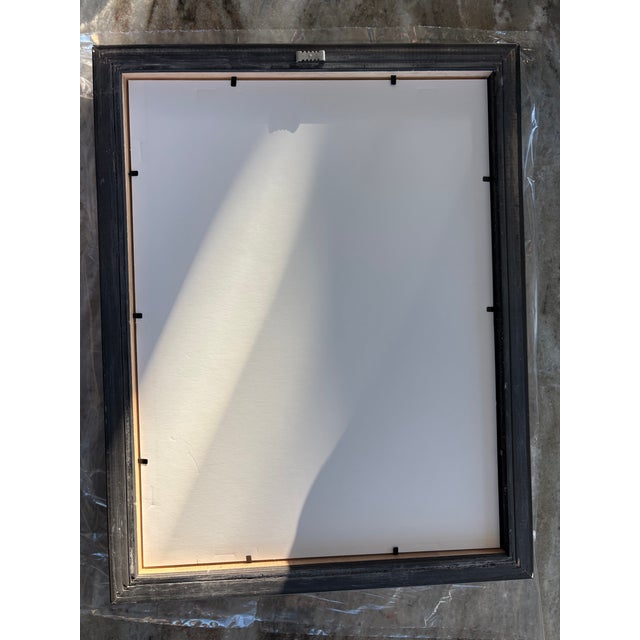 Wood 2023 Amanda Carol Collection Abstract Mellow Geometric Painting, Framed For Sale - Image 7 of 8