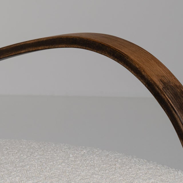 Mid 20th Century Jindřich Halabala Cream Wood Pair of Club Chairs For Sale - Image 10 of 12