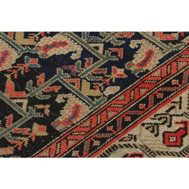 1910s Vintage Persian Malayer Rug With Colorful, Dense Floral Patterns - Rug & Kilim For Sale - Image 5 of 7
