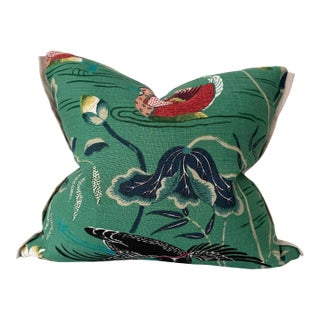Lotus Garden Pillow 20” X 22” For Sale